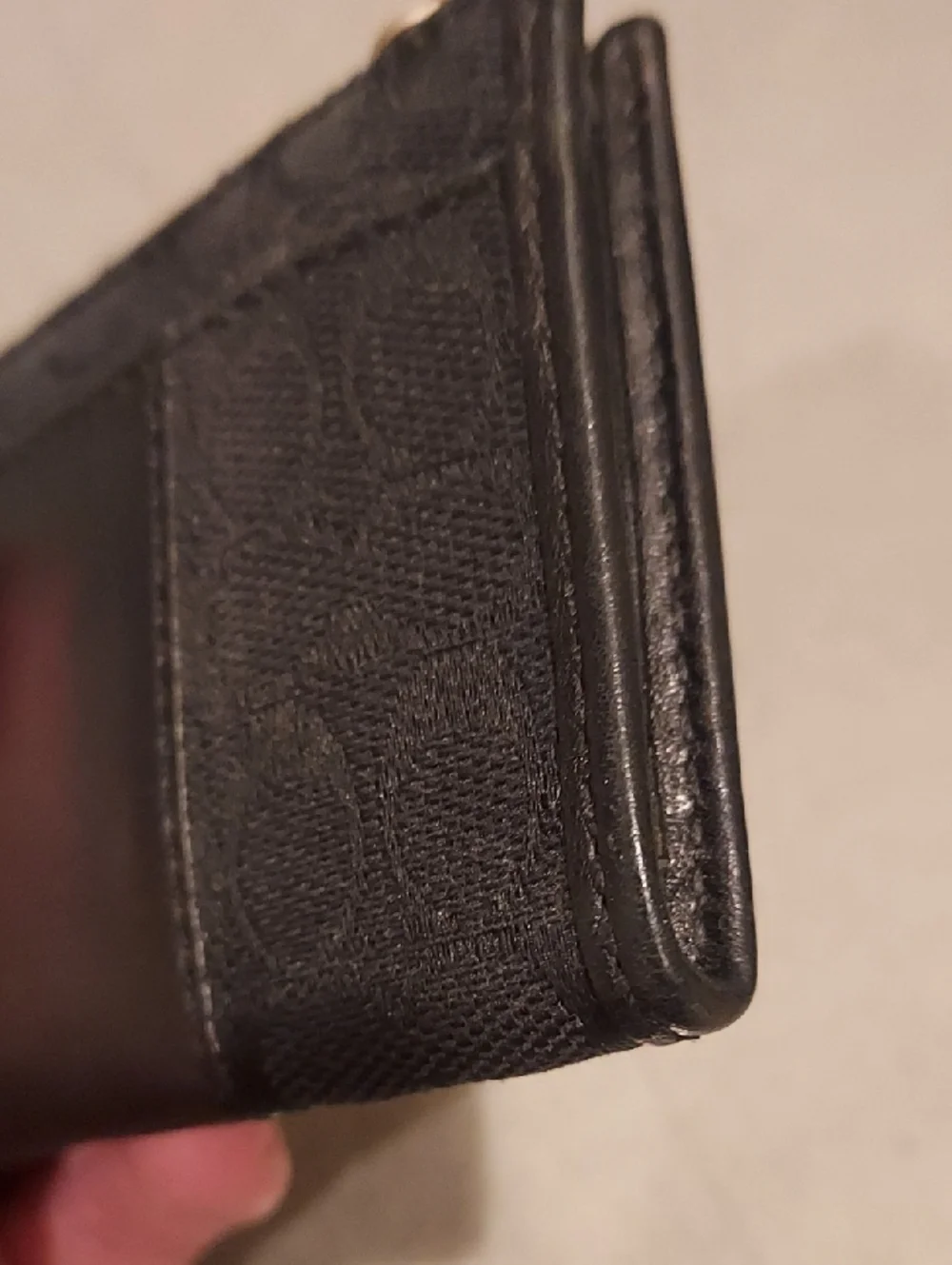 Coach Mini Signature Skinny Coin Purse Keychain Wallet - Picture 3 of 4